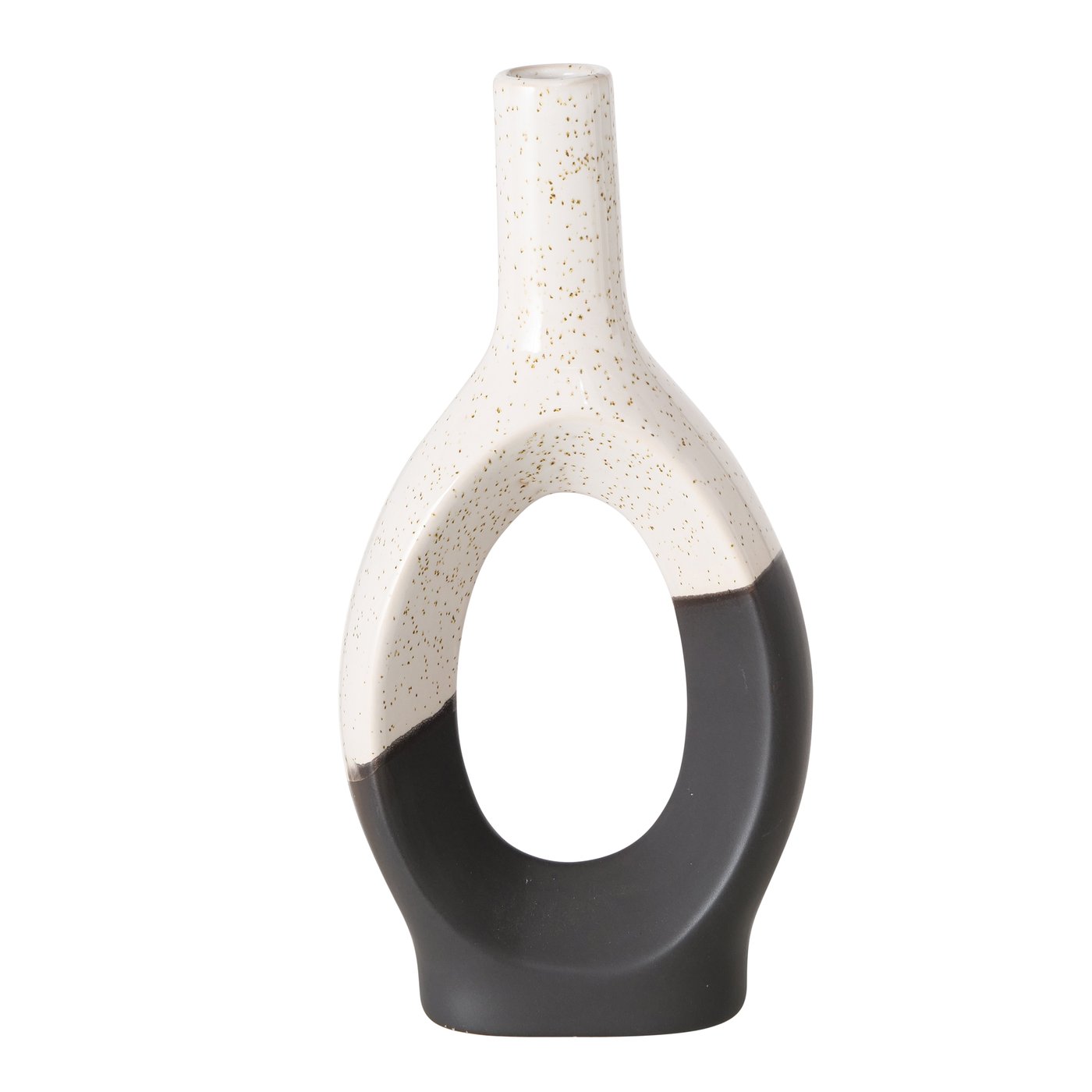 B OMEGA VASE Black, White design Table decoration